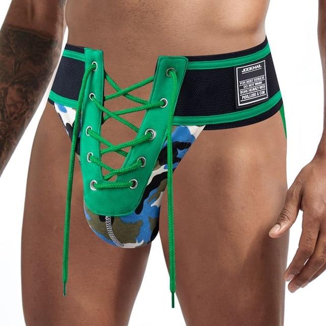 Jockmail Athletic Lacing Jockstrap | dmunderwear detail image 5