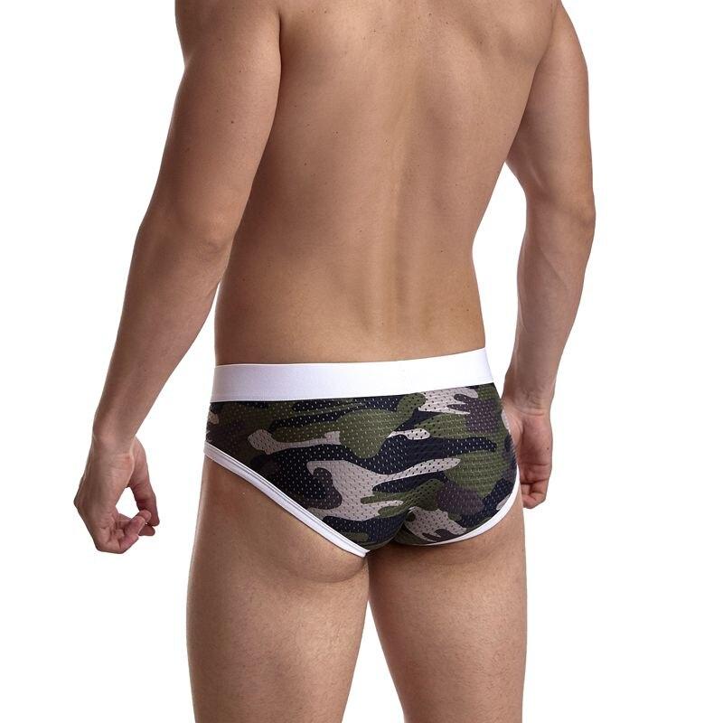 Jockmail Mesh Camo Briefs | dmunderwear detail image 10
