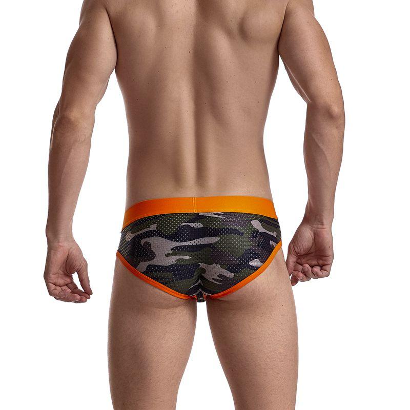 Jockmail Mesh Camo Briefs | dmunderwear detail image 16