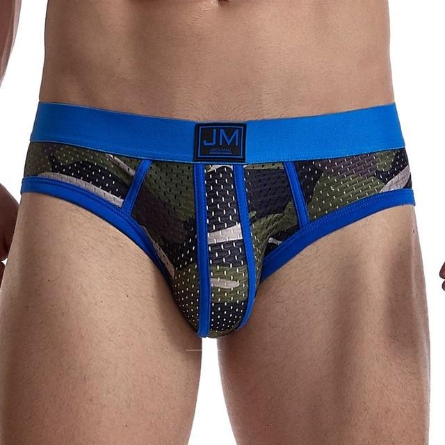 Jockmail Mesh Camo Briefs | dmunderwear detail image 2