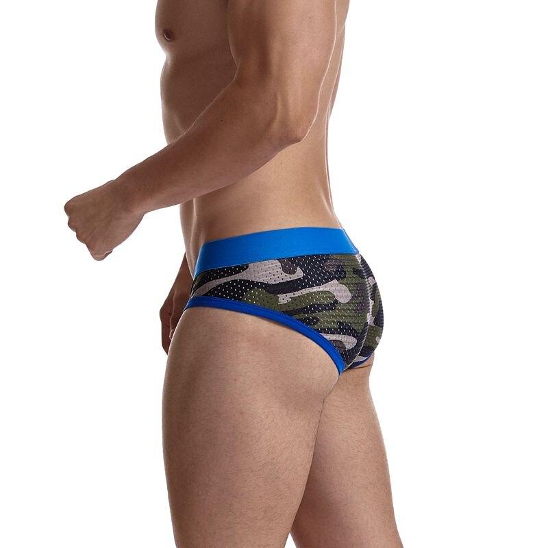 Jockmail Mesh Camo Briefs | dmunderwear detail image 5