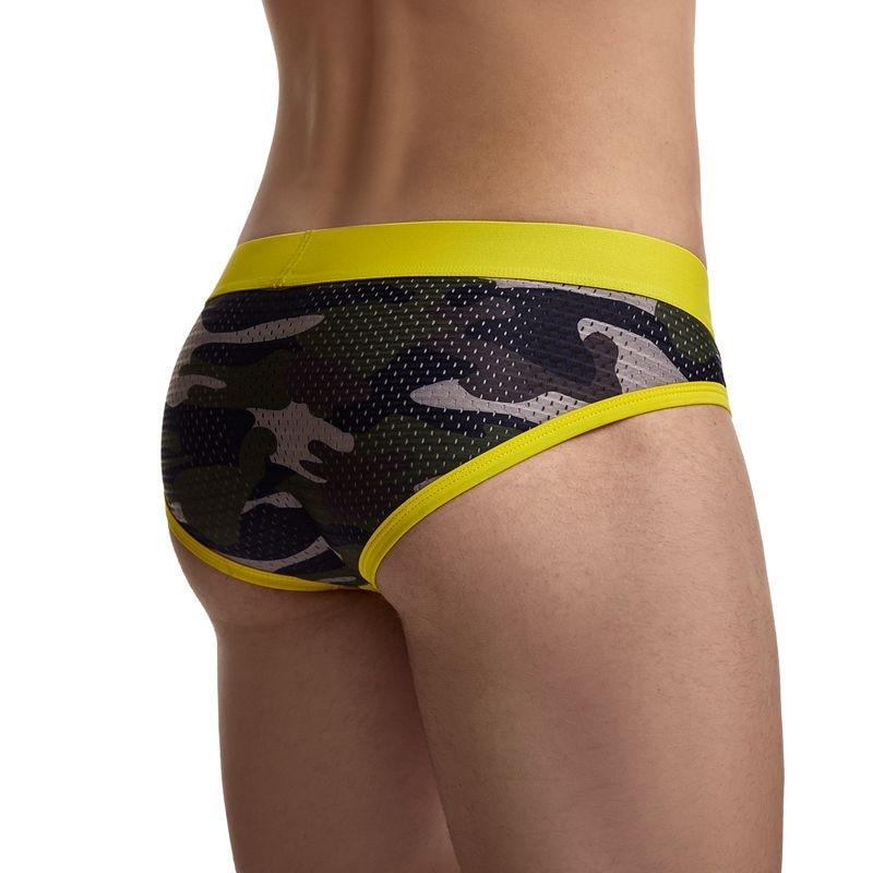 Jockmail Mesh Camo Briefs | dmunderwear detail image 8