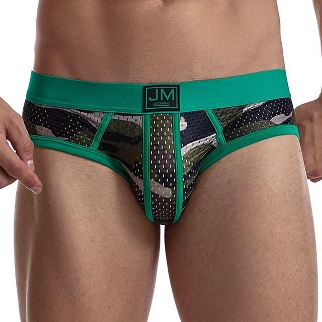 ORVLS Jockmail Mesh Camo Briefs | dmunderwear