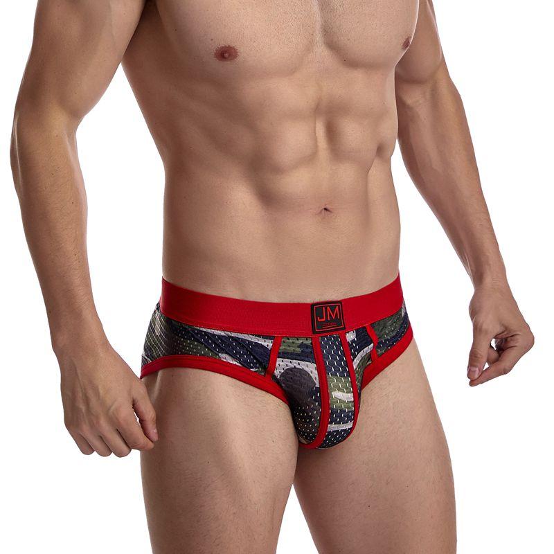 ORVLS Jockmail Mesh Camo Briefs | dmunderwear detail image 12