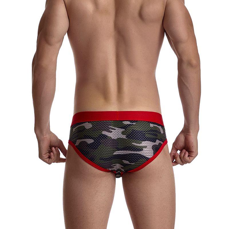 ORVLS Jockmail Mesh Camo Briefs | dmunderwear detail image 13