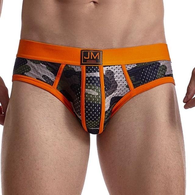 ORVLS Jockmail Mesh Camo Briefs | dmunderwear detail image 14