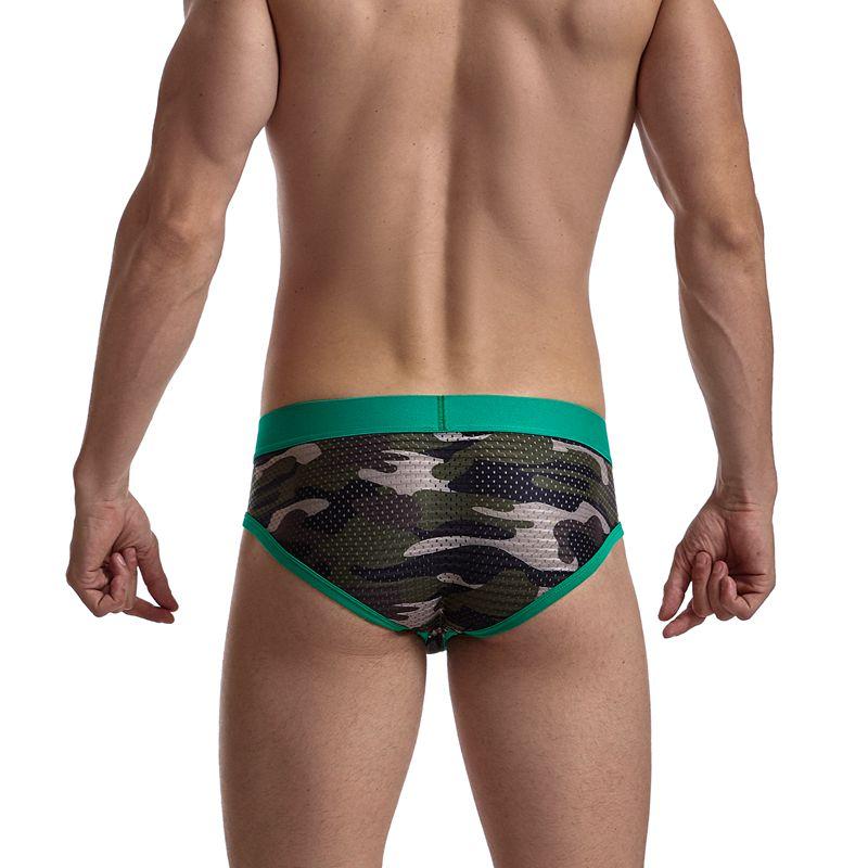 ORVLS Jockmail Mesh Camo Briefs | dmunderwear detail image 17