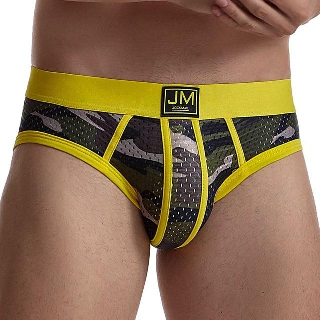 ORVLS Jockmail Mesh Camo Briefs | dmunderwear detail image 6