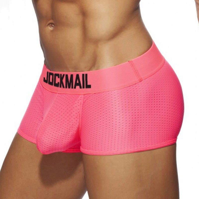 Jockmail Neon Mesh Boxer Briefs | dmunderwear detail image 2