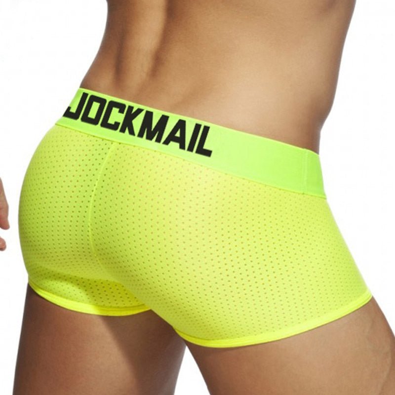 Jockmail Neon Mesh Boxer Briefs | dmunderwear detail image 6
