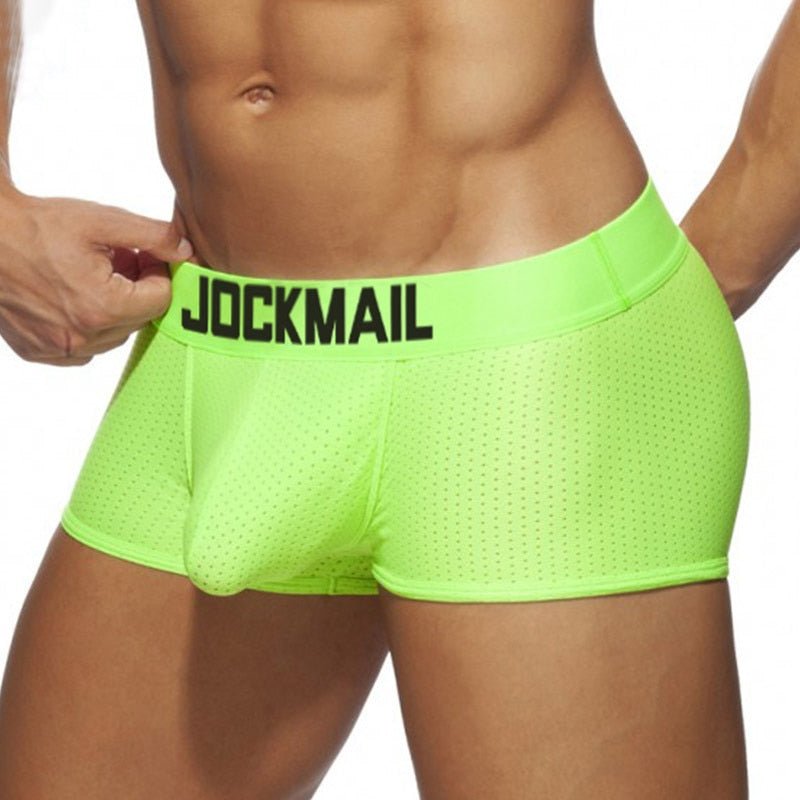 ORVLS Jockmail Neon Mesh Boxer Briefs 4-Pack | dmunderwear detail image 6