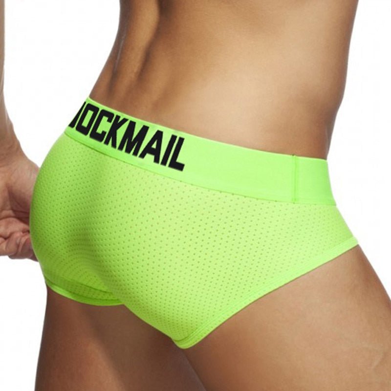 ORVLS Jockmail Neon Mesh Briefs | dmunderwear detail image 8