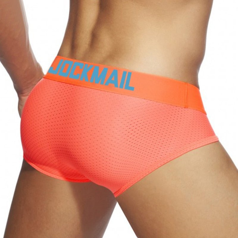 ORVLS Jockmail Neon Mesh Briefs | dmunderwear detail image 9