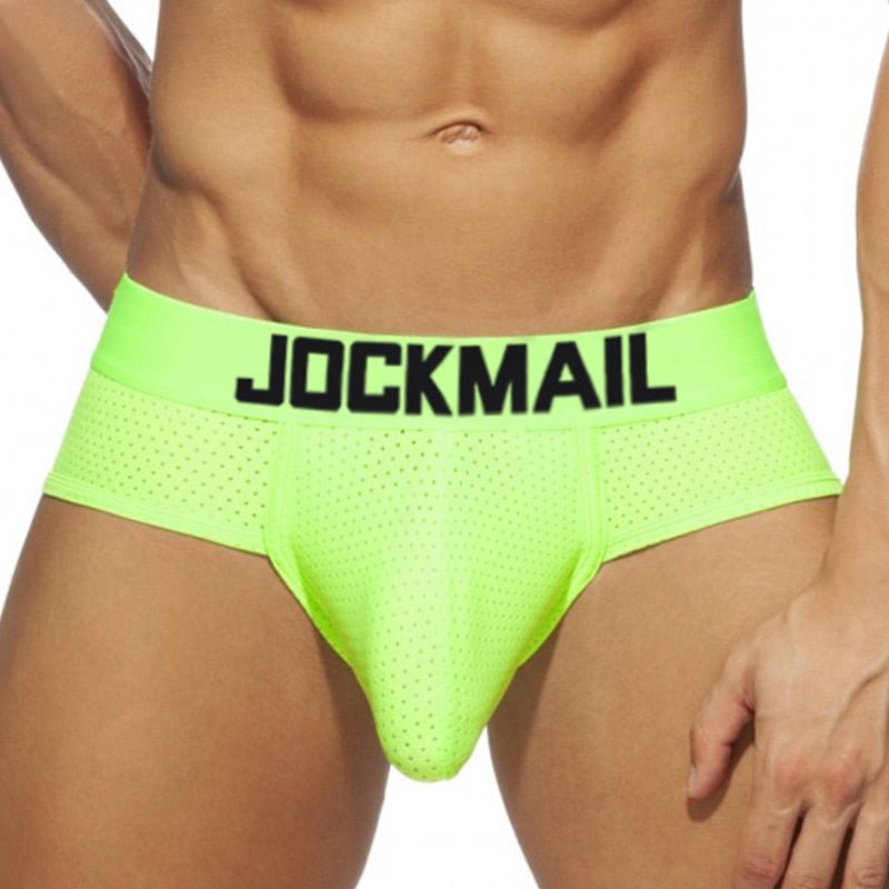 Jockmail Neon Mesh Briefs 4-Pack | dmunderwear detail image 11
