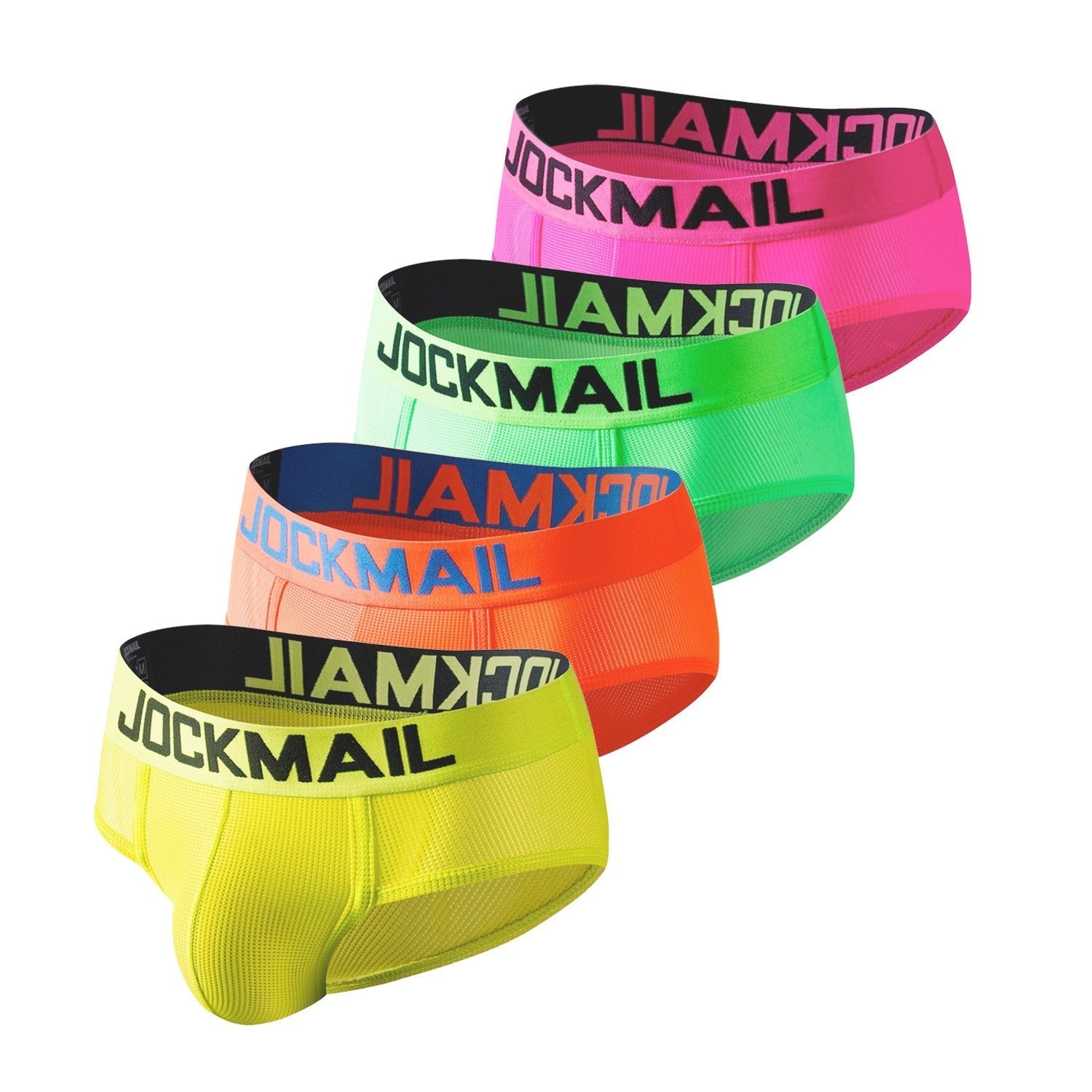 ORVLS Jockmail Neon Mesh Briefs 4-Pack | dmunderwear