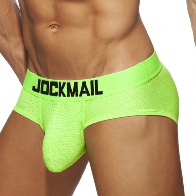 ORVLS Jockmail Neon Mesh Briefs 4-Pack | dmunderwear detail image 12