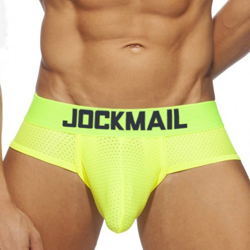 ORVLS Jockmail Neon Mesh Briefs 4-Pack | dmunderwear detail image 2