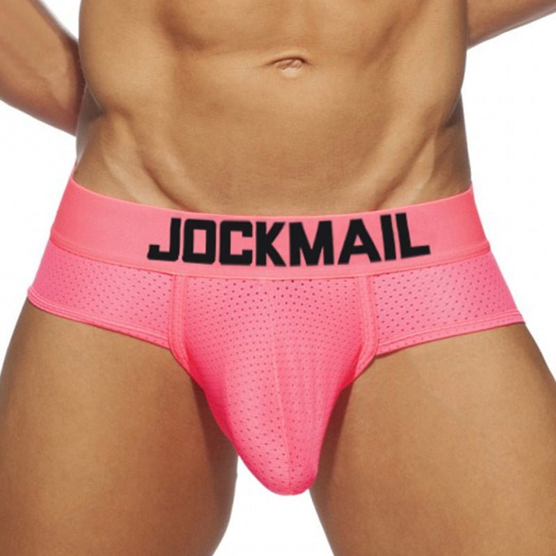 ORVLS Jockmail Neon Mesh Briefs 4-Pack | dmunderwear detail image 5