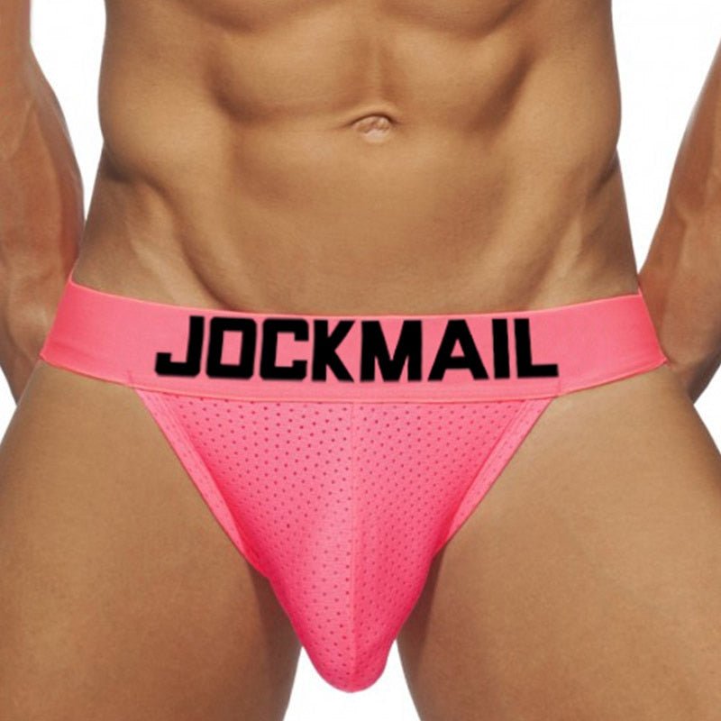 ORVLS Jockmail Neon Mesh Jockstrap 4-Pack | dmunderwear detail image 4