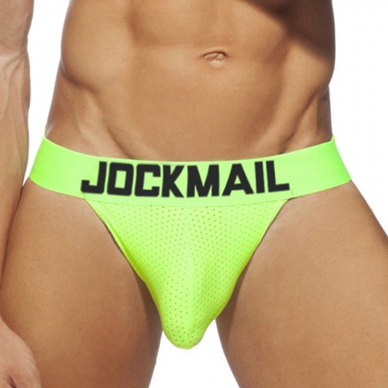 ORVLS Jockmail Neon Mesh Jockstrap 4-Pack | dmunderwear detail image 5