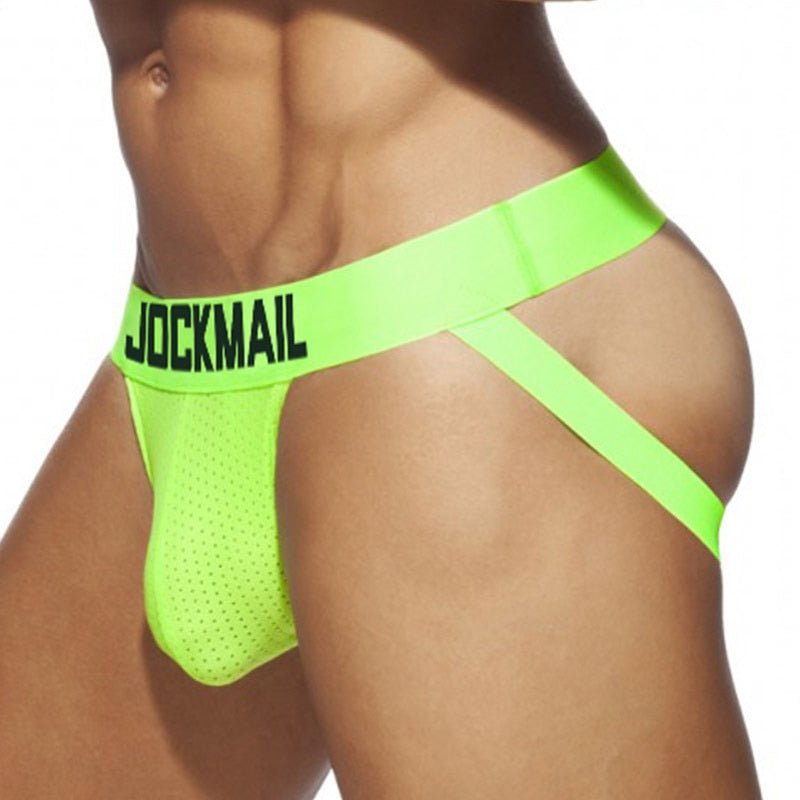 ORVLS Jockmail Neon Mesh Jockstrap 4-Pack | dmunderwear detail image 6