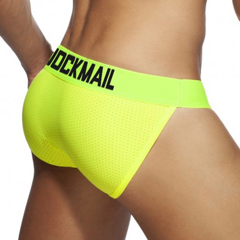 ORVLS Jockmail Neon Mesh Sport Brief | dmunderwear detail image 2