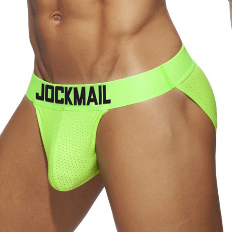 Jockmail Neon Mesh Sports Briefs 4-Pack | dmunderwear detail image 3