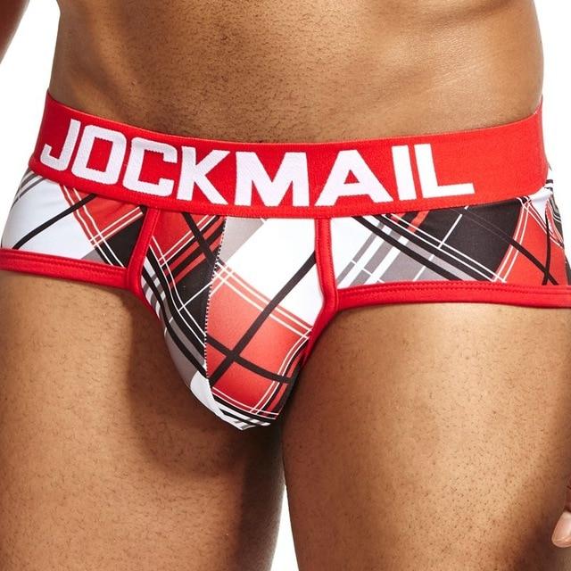ORVLS Jockmail Plaid Hip High Briefs | dmunderwear detail image 2