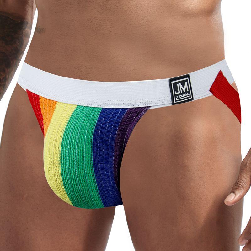 Jockmail Rainbow Jockstrap | dmunderwear