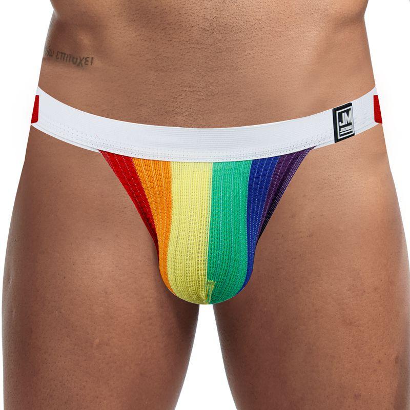 Jockmail Rainbow Jockstrap | dmunderwear detail image 6