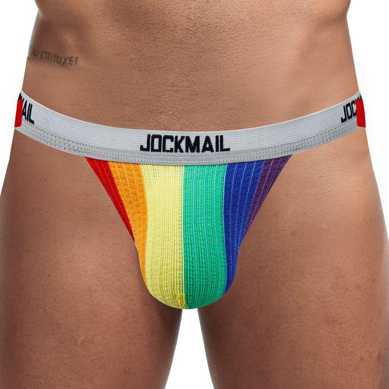 ORVLS Jockmail Rainbow Jockstrap | dmunderwear detail image 4