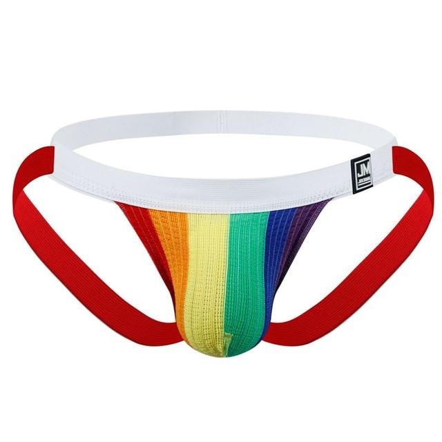 ORVLS Jockmail Rainbow Jockstrap | dmunderwear detail image 5