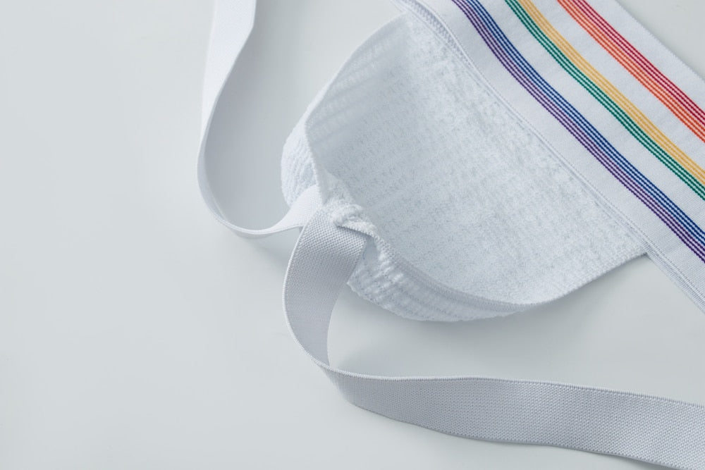 Jockmail Rainbow Pride Supporter Jockstrap | dmunderwear detail image 8