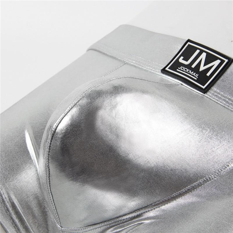 Jockmail Shiny PU Leather Boxers | dmunderwear detail image 9