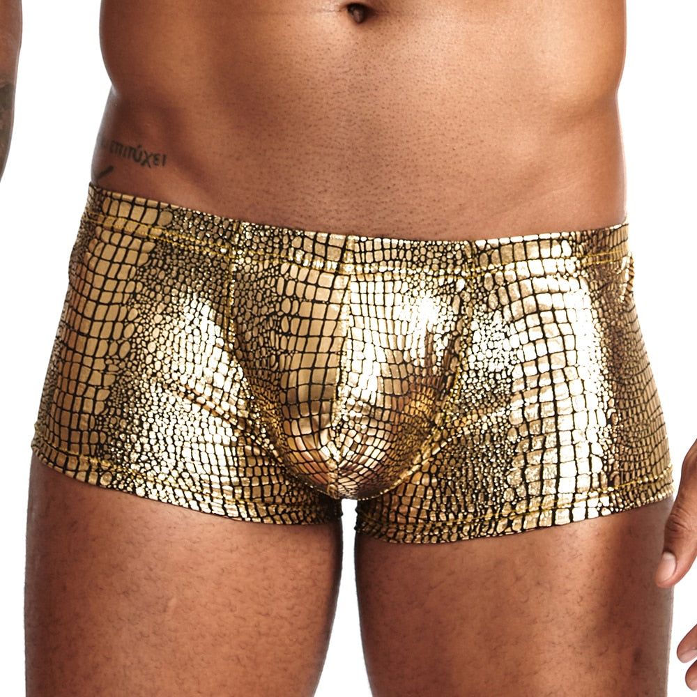 Shimmer Snakeskin Boxers | dmunderwear
