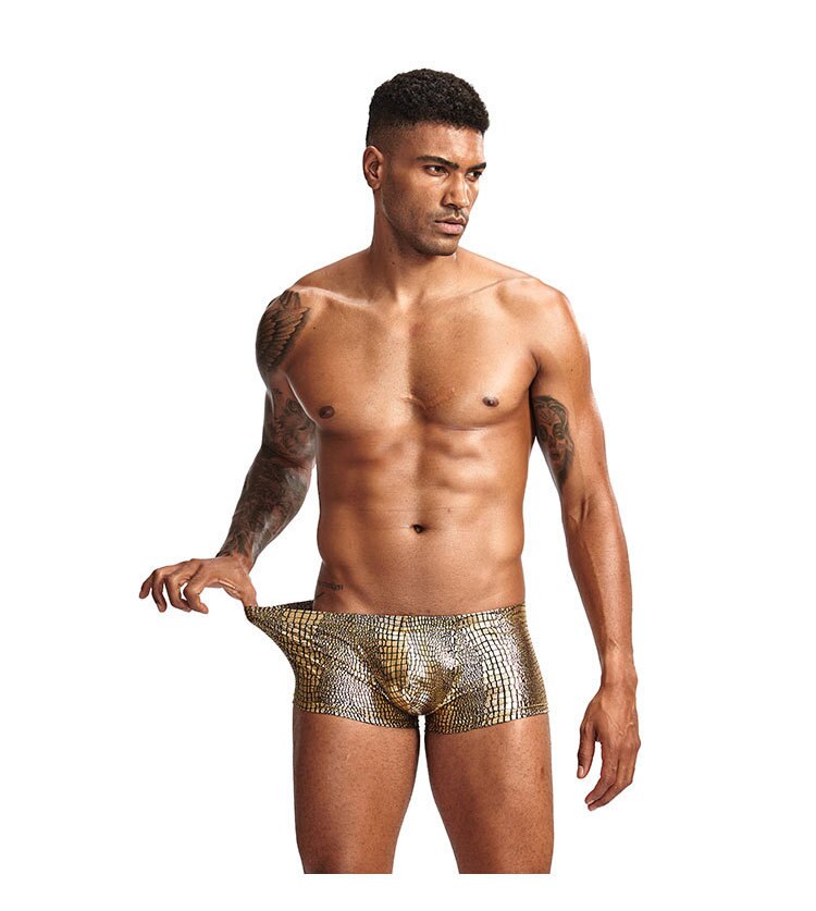 Shimmer Snakeskin Boxers | dmunderwear detail image 11
