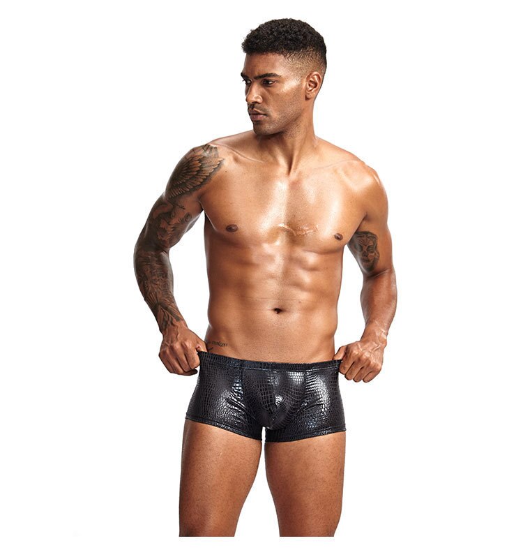 Shimmer Snakeskin Boxers | dmunderwear detail image 15