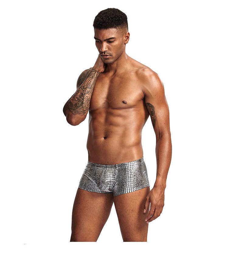 Shimmer Snakeskin Boxers | dmunderwear detail image 16