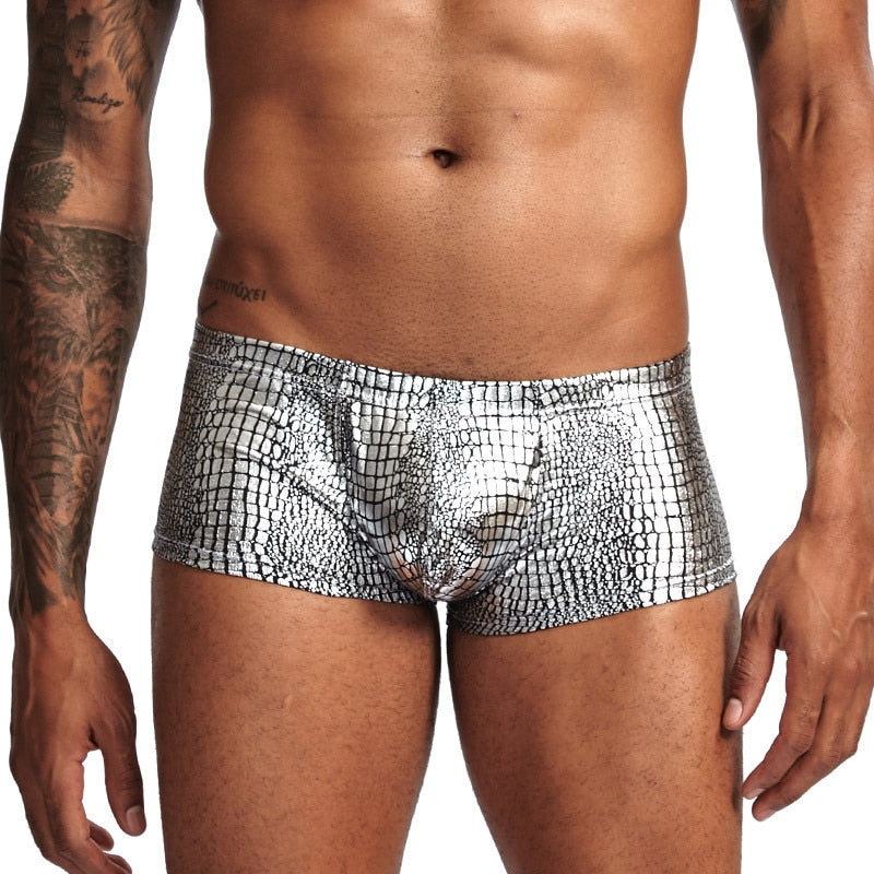 Shimmer Snakeskin Boxers | dmunderwear detail image 6