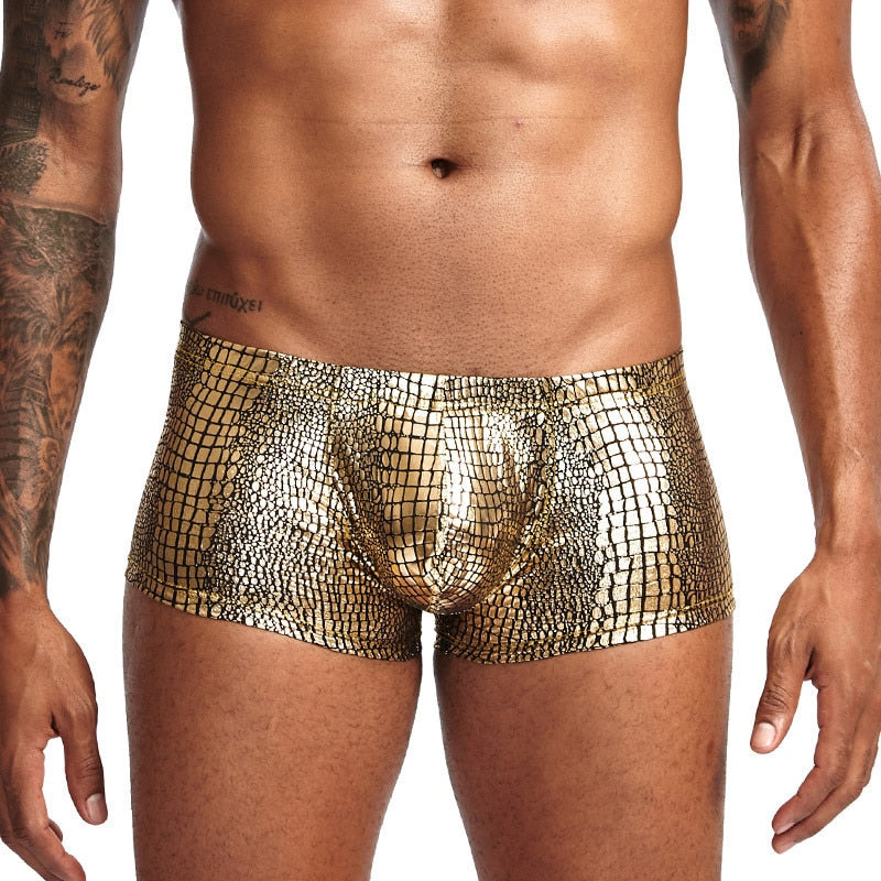 Shimmer Snakeskin Boxers | dmunderwear detail image 7