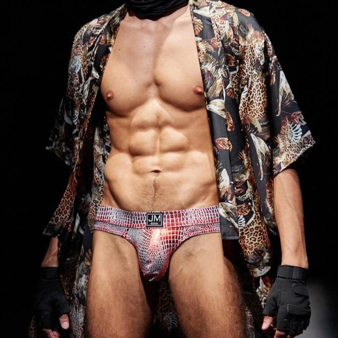 Jockmail Snakeskin Thong | dmunderwear