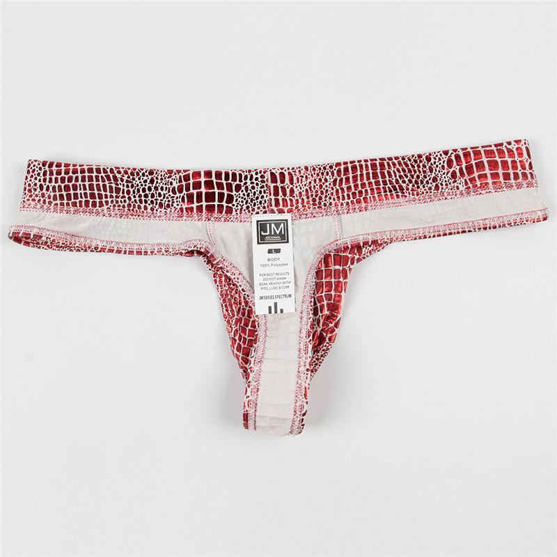 Jockmail Snakeskin Thong | dmunderwear detail image 13