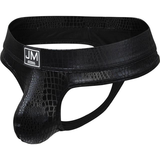 Jockmail Snakeskin Thong | dmunderwear detail image 2