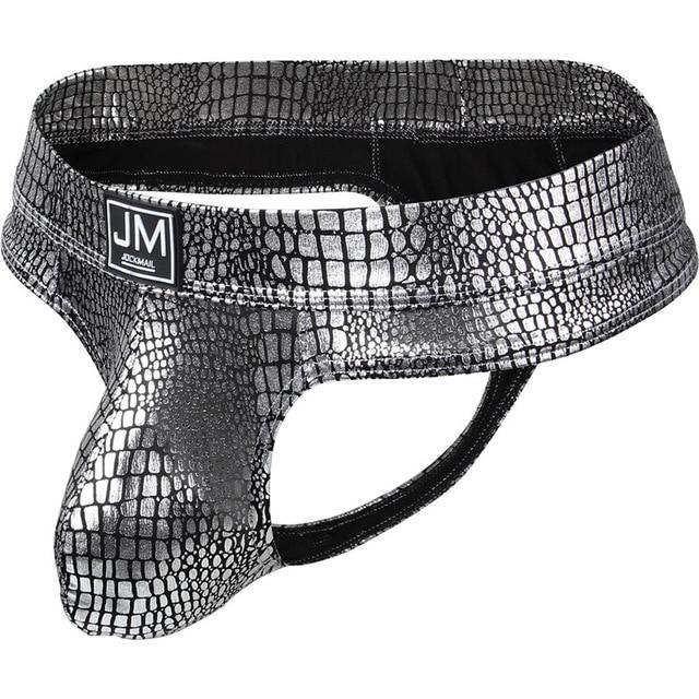 Jockmail Snakeskin Thong | dmunderwear detail image 3