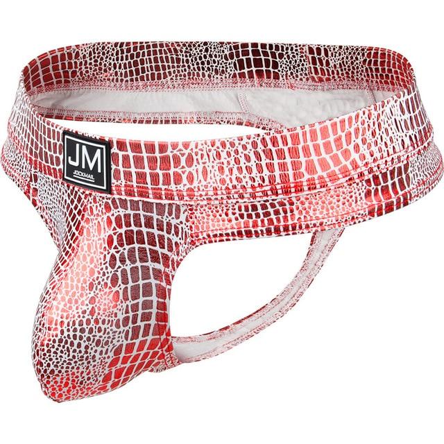 Jockmail Snakeskin Thong | dmunderwear detail image 5