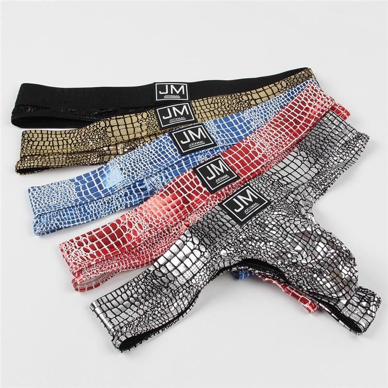 Jockmail Snakeskin Thong | dmunderwear detail image 8