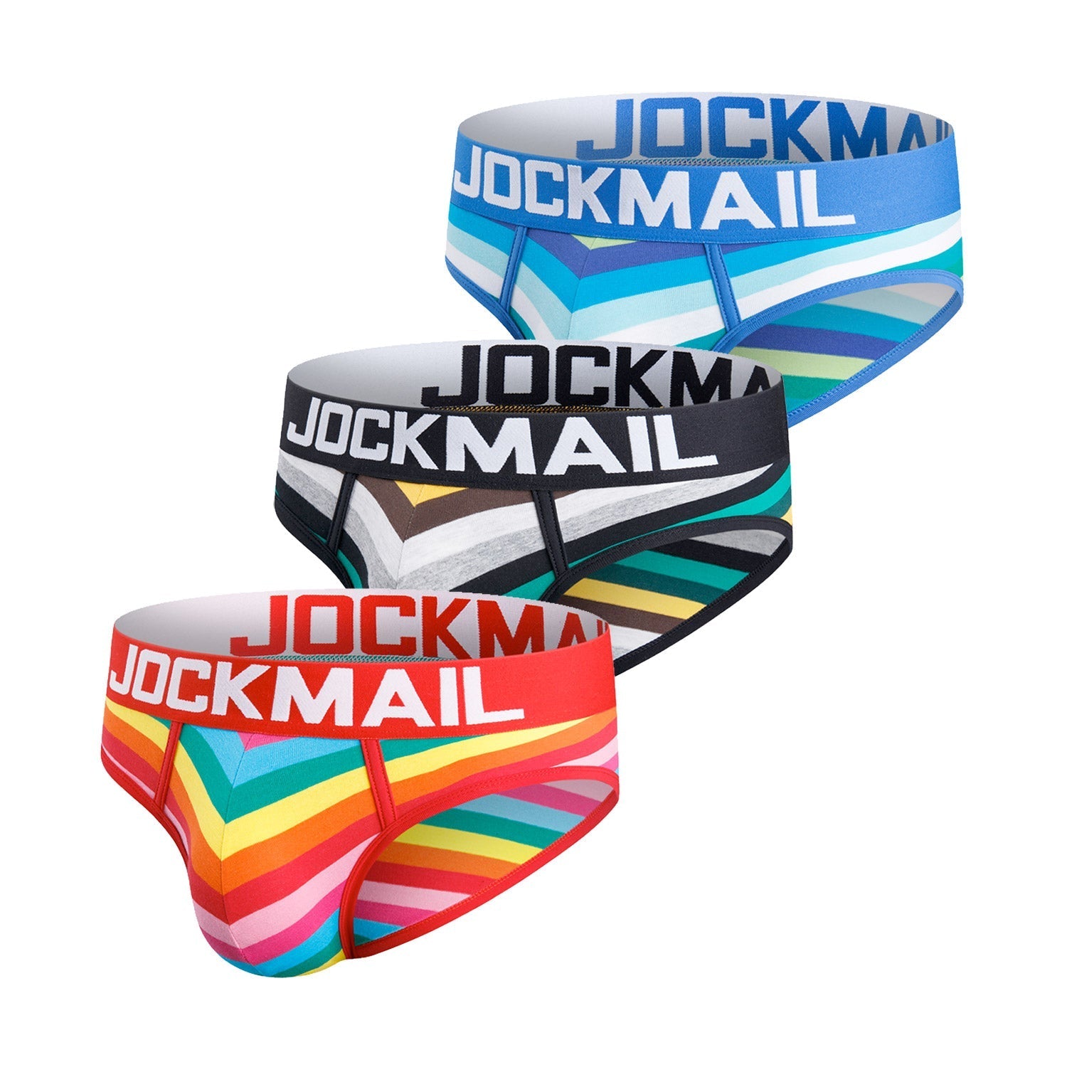 Jockmail Striped Briefs 3-Pack | dmunderwear