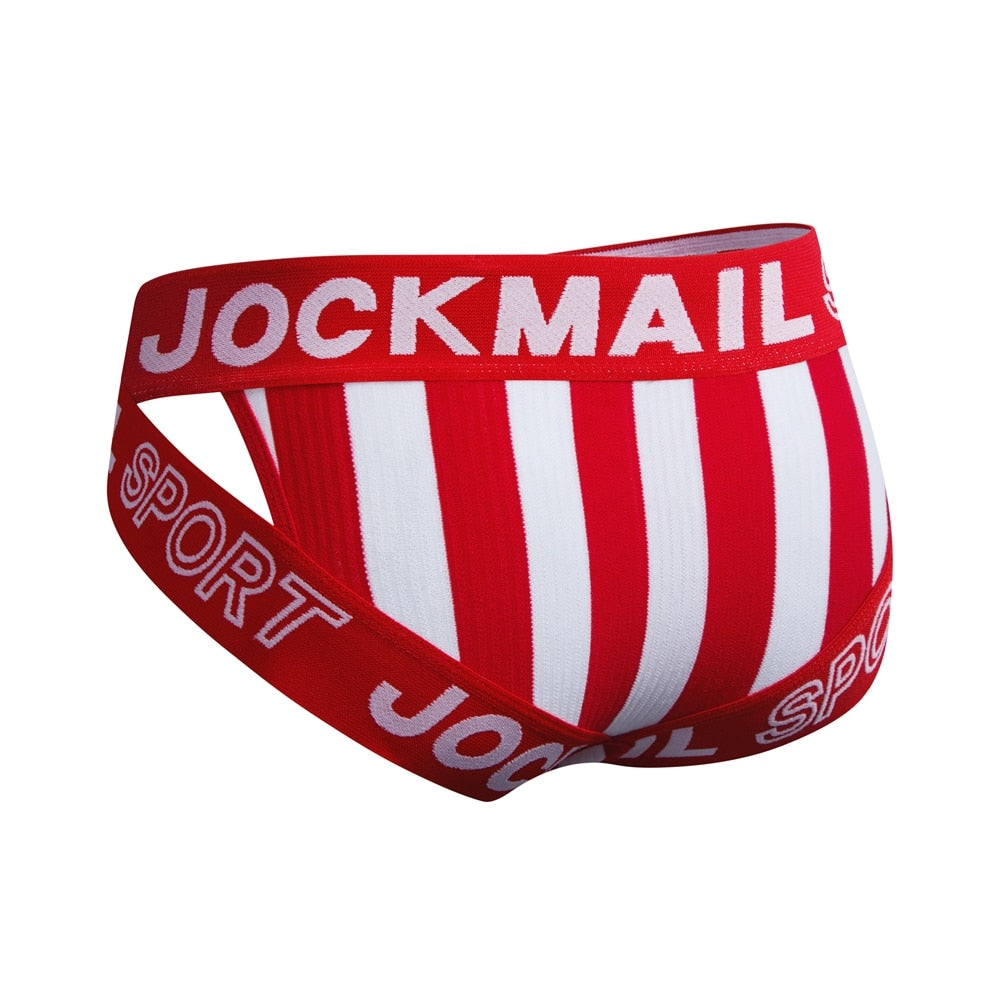JOCKMAIL Striped & Strapped Briefs | dmunderwear detail image 10