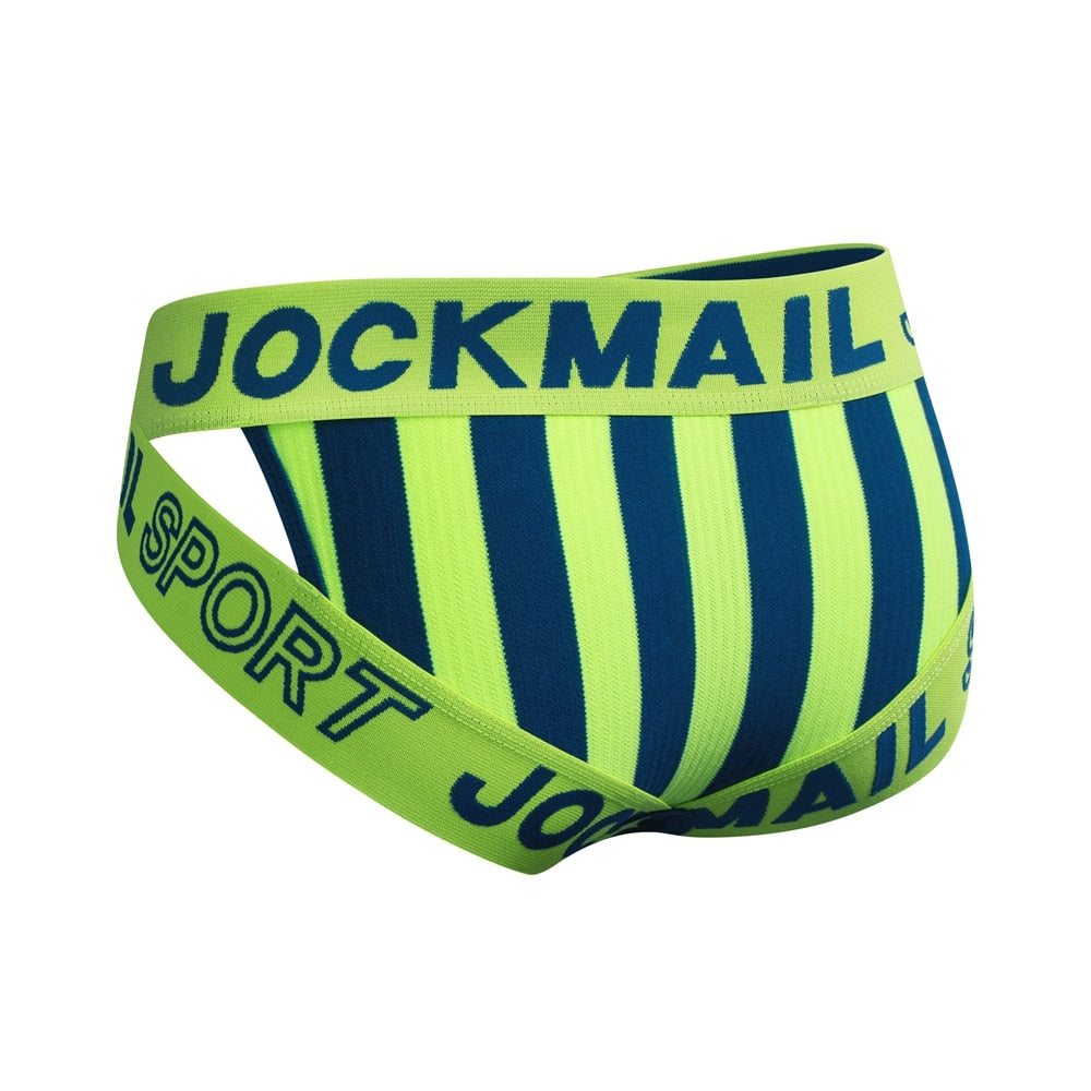 JOCKMAIL Striped & Strapped Briefs | dmunderwear detail image 11