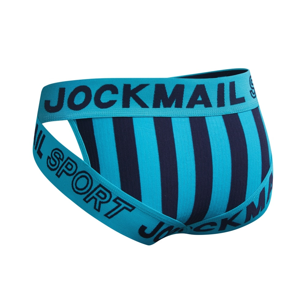 JOCKMAIL Striped & Strapped Briefs | dmunderwear detail image 14